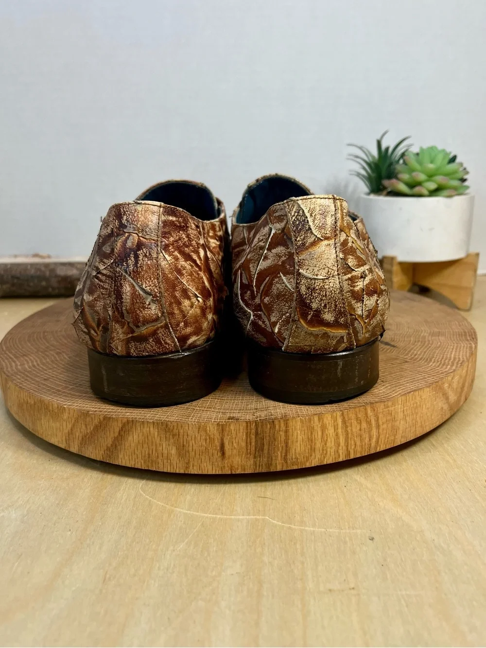 Vintage Mark Nason Rock Never Dies Leather Loafers Made in Italy Size 10